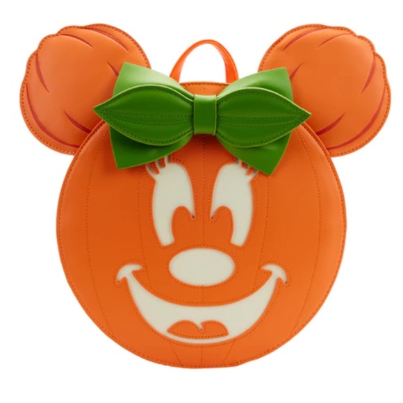 Loungefly Handbags - Minnie Mouse Glow in the Dark Pumpkin Mini Backpack